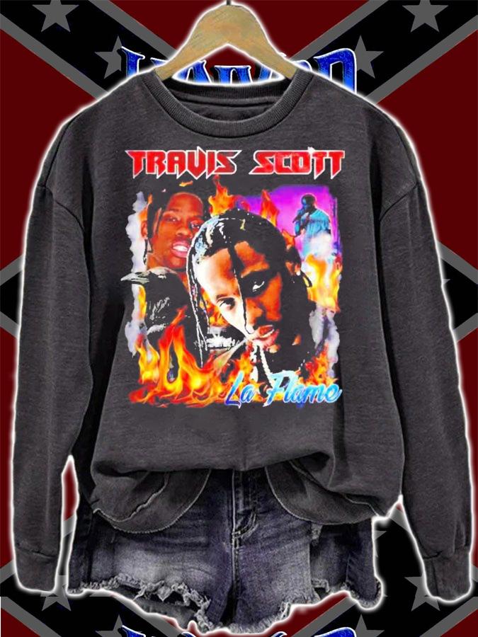 Travis Scott LA flame shirt t-shirt sweatshirt