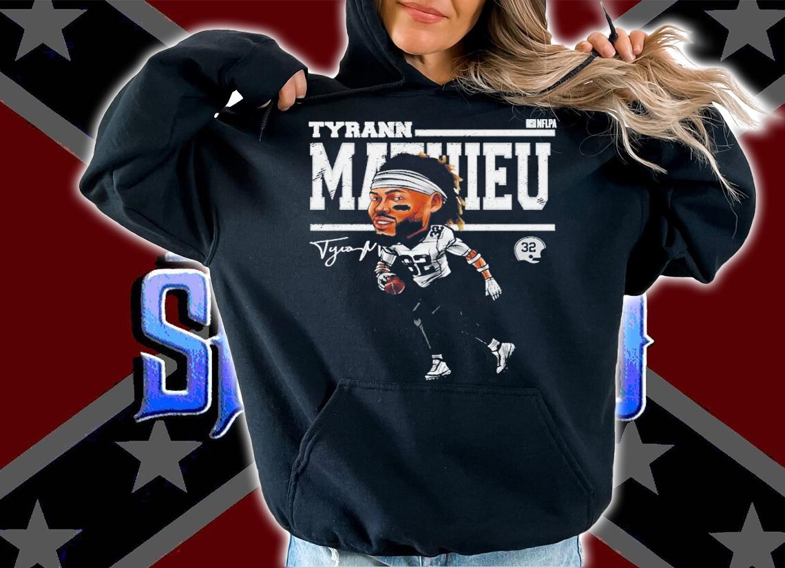 Tyrann Mathieu New Orleans Cartoon Football Signature Shirt t-shirt