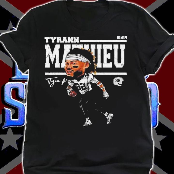 Tyrann Mathieu New Orleans Cartoon Football Signature Shirt t-shirt