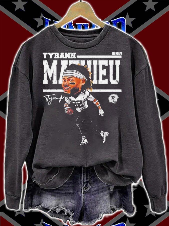 Tyrann Mathieu New Orleans Cartoon Football Signature Shirt t-shirt