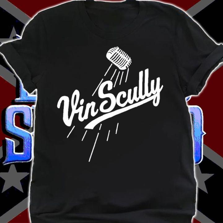Vin Scully Microphone shirt t-shirt shirt