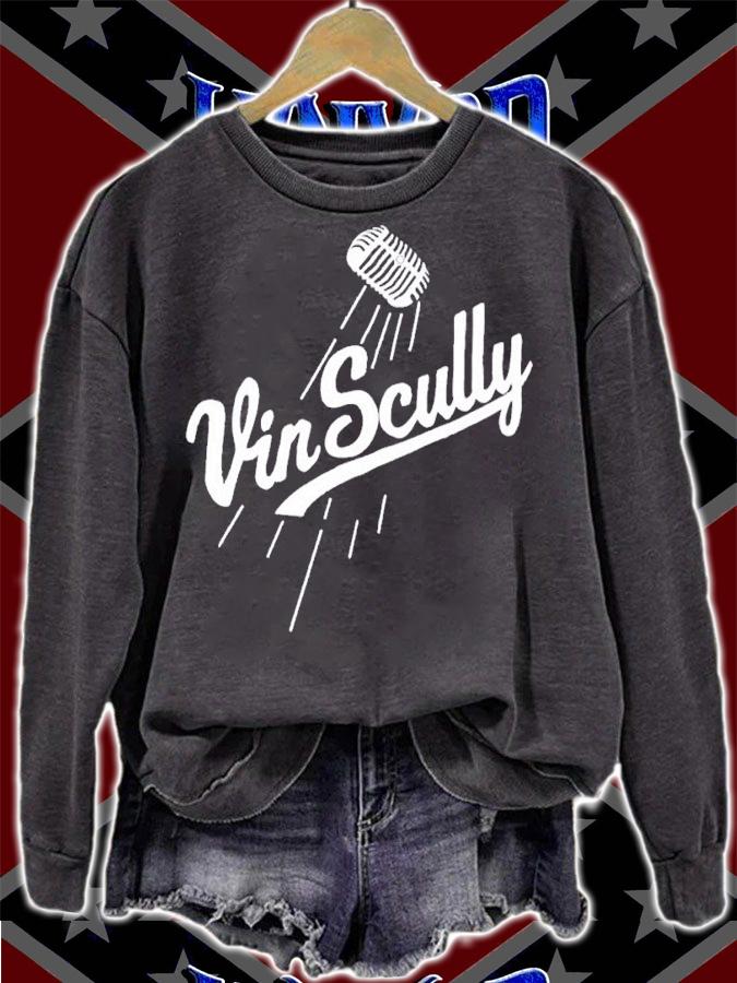 Vin Scully Microphone shirt t-shirt sweatshirt