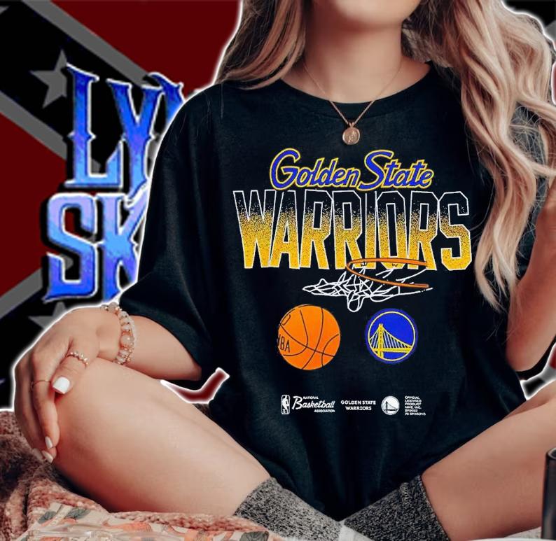 Warriors Courtside Splatter Shirt t-shirt