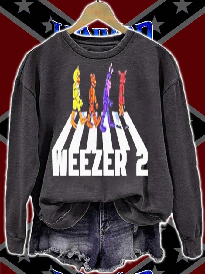 Weezer 2 Fnaf Animatronics Abbey Road shirt t-shirt sweatshirt