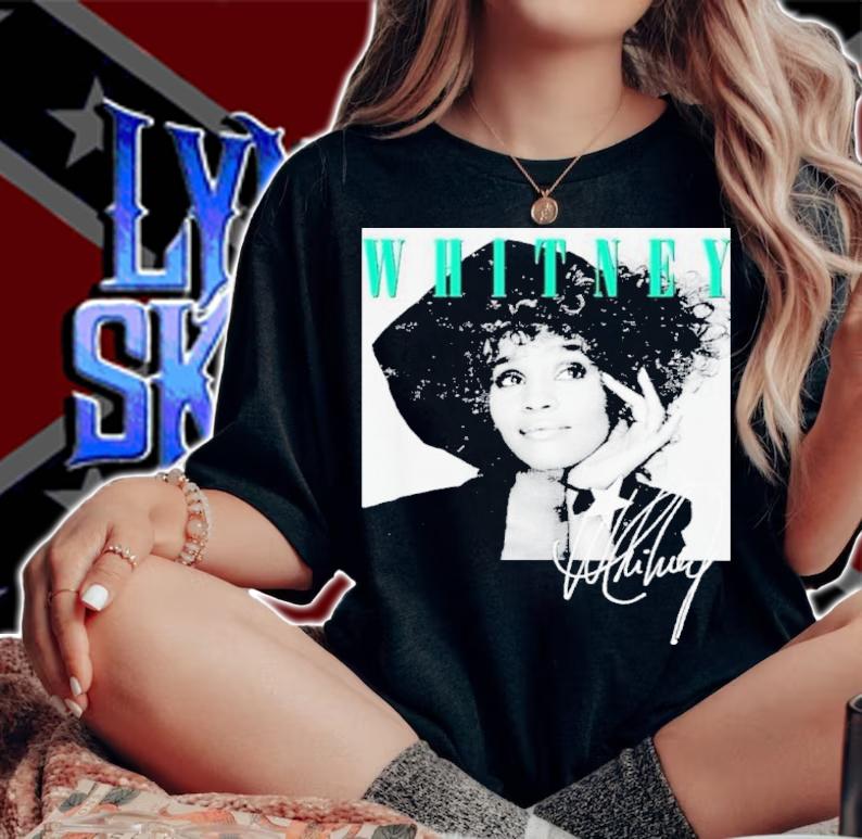 Whitney Houston Classic Vintage Signature Shirt t-shirt woman shirt