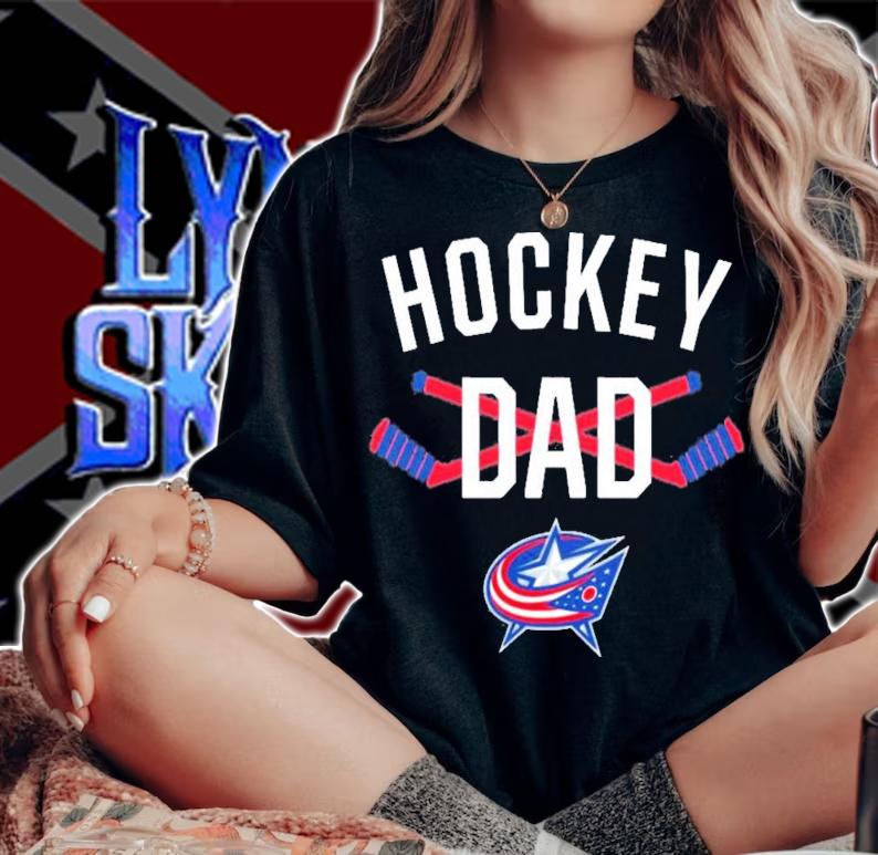 Columbus Blue Jackets Hockey Dad T-Shirt t-shirt