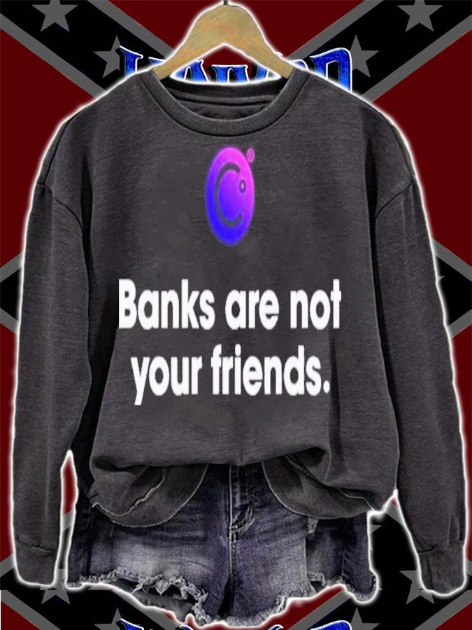 Crypto Crash Coffeezilla Banks Are Not Your Friends Shirt t-shirt sweatshirt