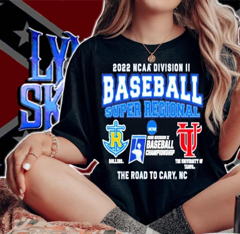 Division II Baseball Super Regional Champion Rollins Vs The University Of Tampa 2022 T-Shirt t-shirt