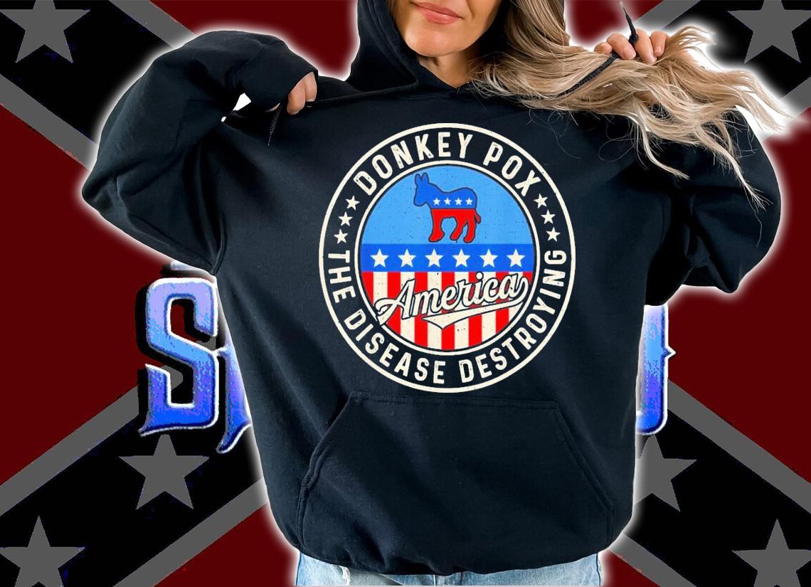 Donkey Pox The Disease Destroying America Donkeypox Retro T-Shirt t-shirt
