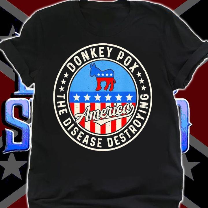 Donkey Pox The Disease Destroying America Donkeypox Retro T-Shirt t-shirt