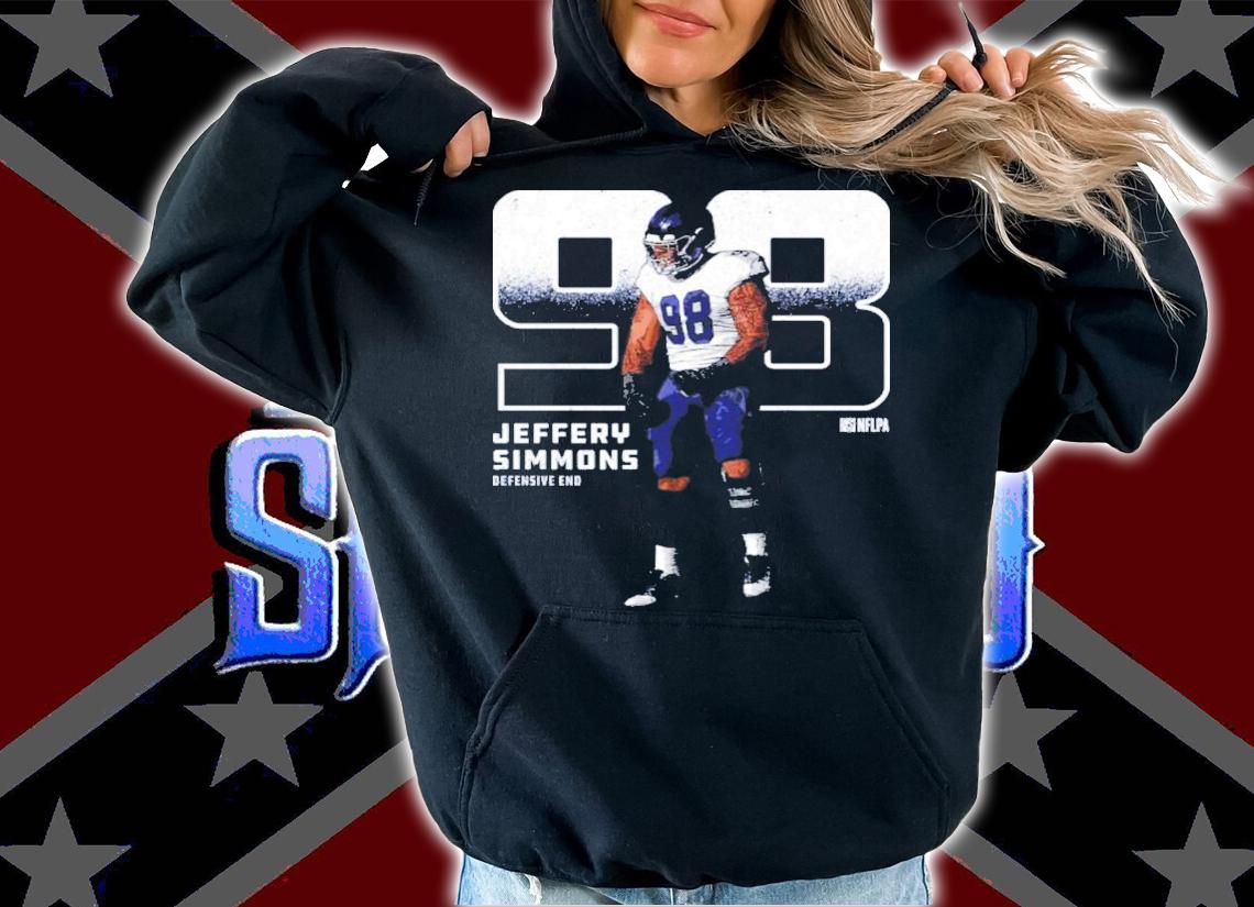 Jeffery Simmons Tennessee Outline Football Shirt t-shirt hoodie