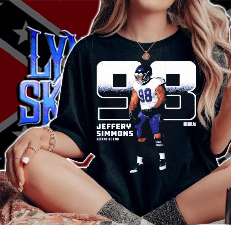 Jeffery Simmons Tennessee Outline Football Shirt t-shirt woman shirt