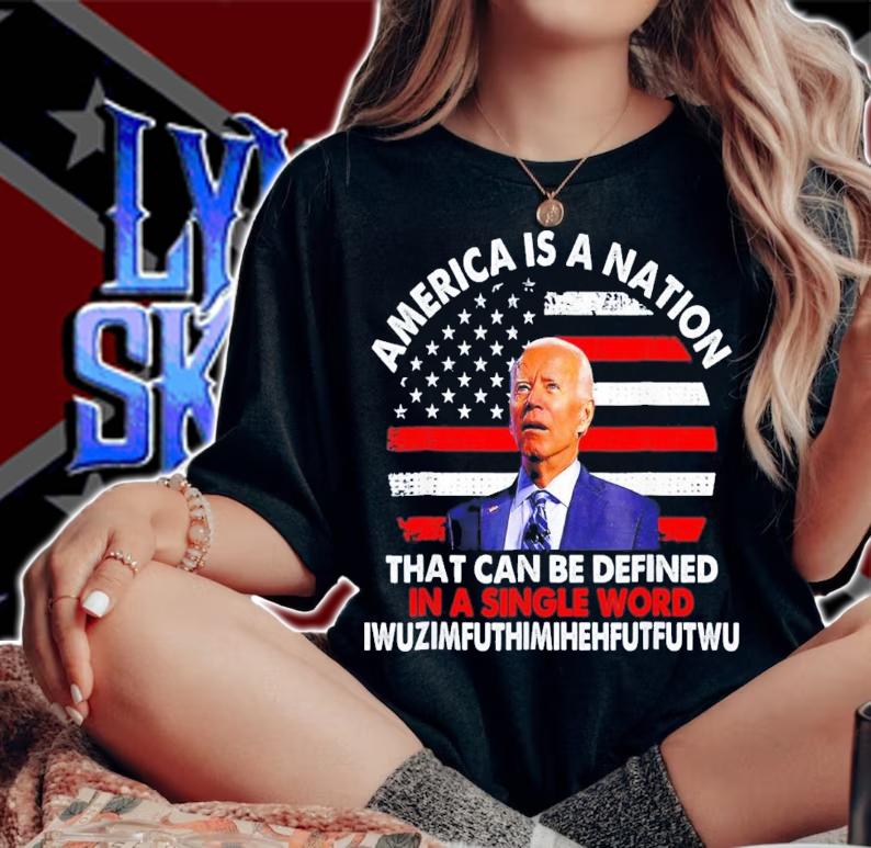 Joe Biden America Is A Nation That Can Be Defined In Single Word T-Shirt t-shirt