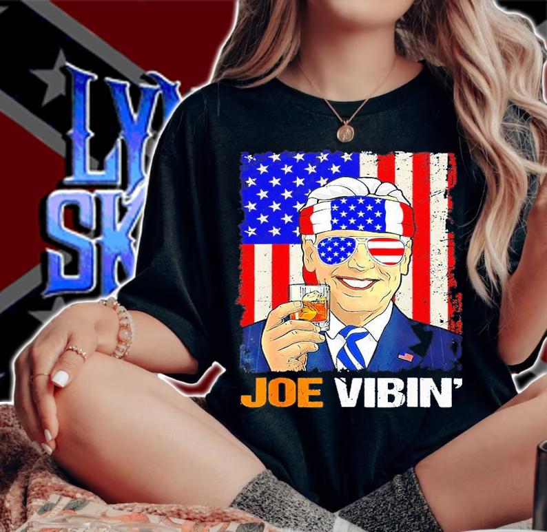 Joe US Flag 4th Of July President Biden Retro Drinking T-Shirt t-shirt woman shirt
