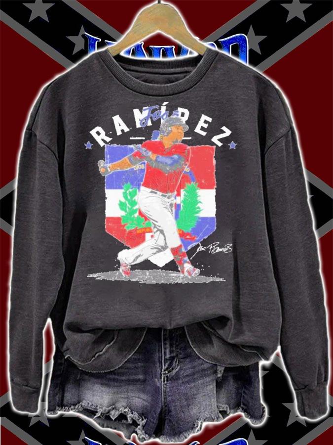 Jose Ramirez Cleveland Country Flag Baseball Signatures Shirt t-shirt sweatshirt