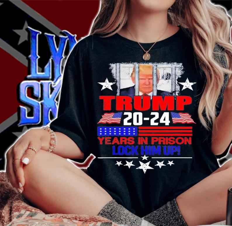 Lock Him Up 2020-2024 Years In Prison Anti-Trump Political t-shirt