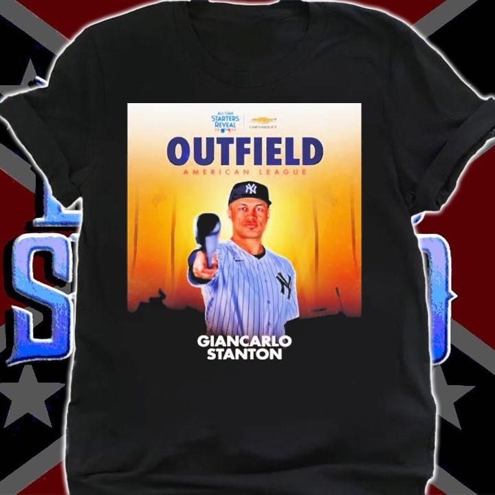MLB All-Star Starters Reveal 2022 Outfield American League Giancarlo Stanton T-Shirt t-shirt shirt