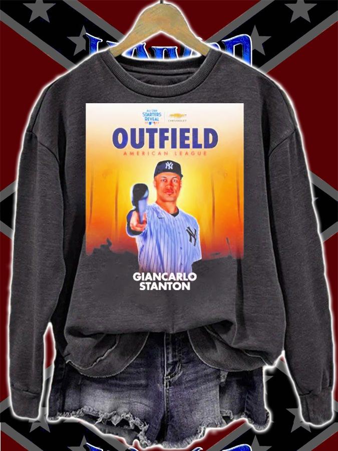 MLB All-Star Starters Reveal 2022 Outfield American League Giancarlo Stanton T-Shirt t-shirt sweatshirt