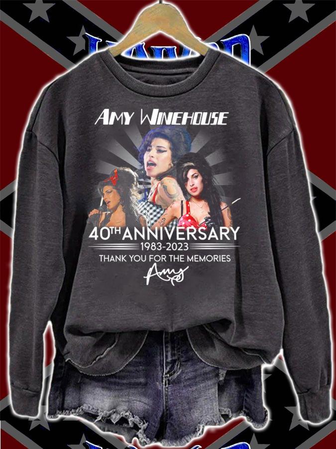 Amy Winehouse 40th Anniversary 1983-2023 Signature Thank You For The Memories t-shirt