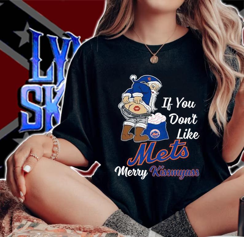 Santa Claus If You Dont Like New York Mets Merry Kissmyass Christmas t-shirt
