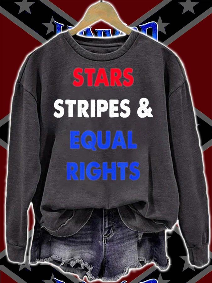 Stars Stripes And Equal Rights 4th Of July T-Shirt t-shirt