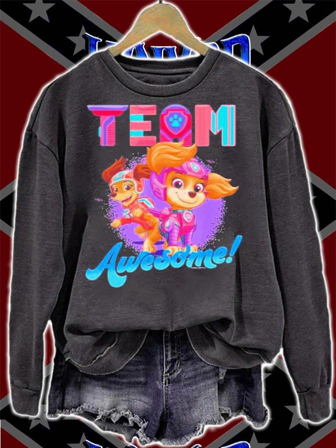 Team Awesome Paw Patrol The Movie Shirt t-shirt