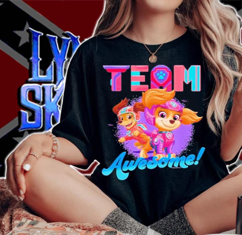 Team Awesome Paw Patrol The Movie Shirt t-shirt
