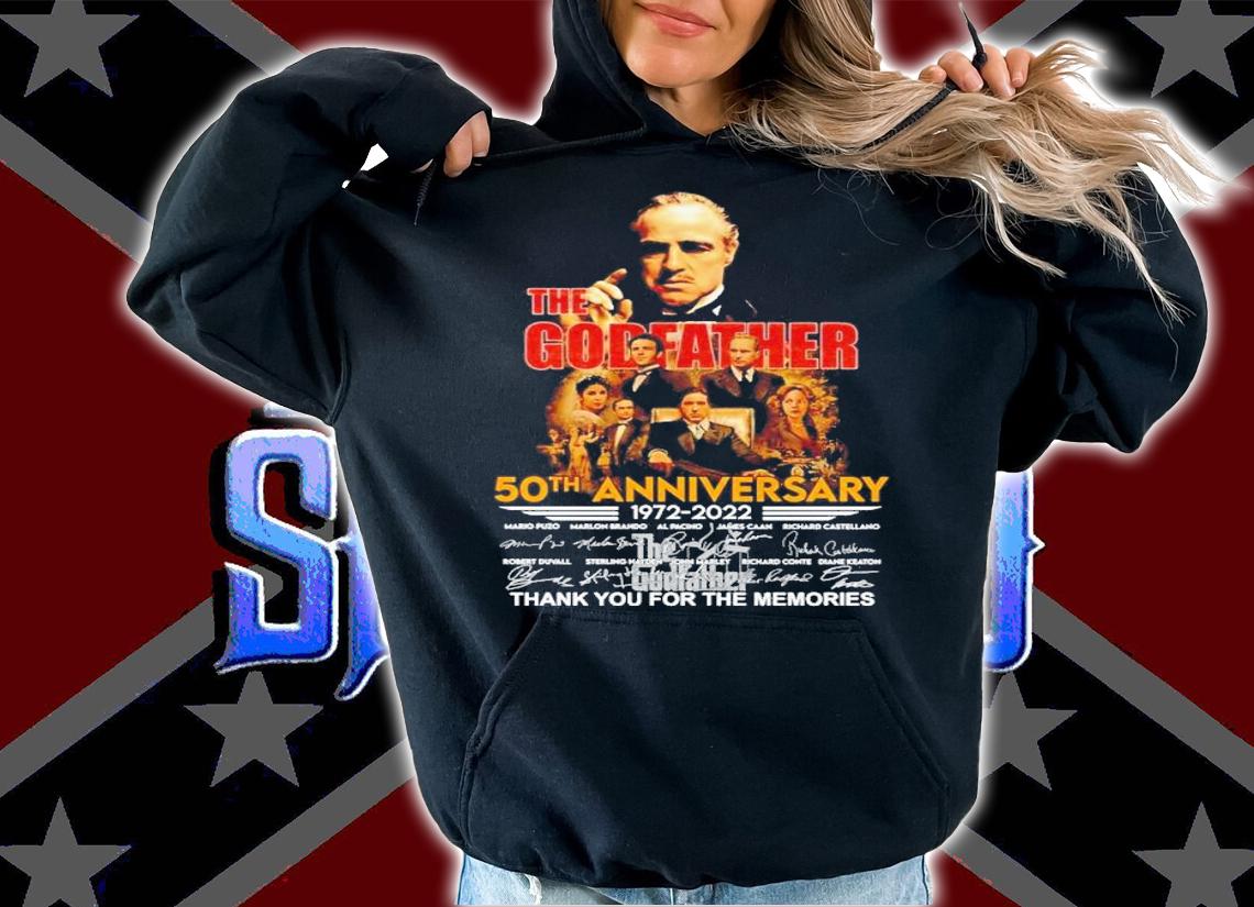 The Godfather 50th annivesary 1972 2022 thank you for the memories shirt t-shirt hoodie