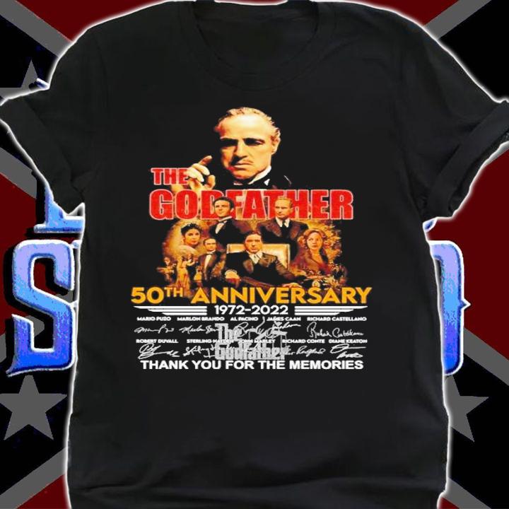 The Godfather 50th annivesary 1972 2022 thank you for the memories shirt t-shirt shirt