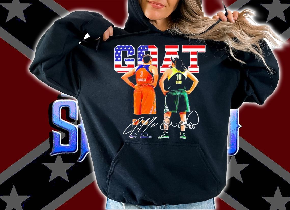 Sue Bird Diana Taurasi Goat Usa Legend Basketball 3000 Assists Signature Shirt t-shirt hoodie
