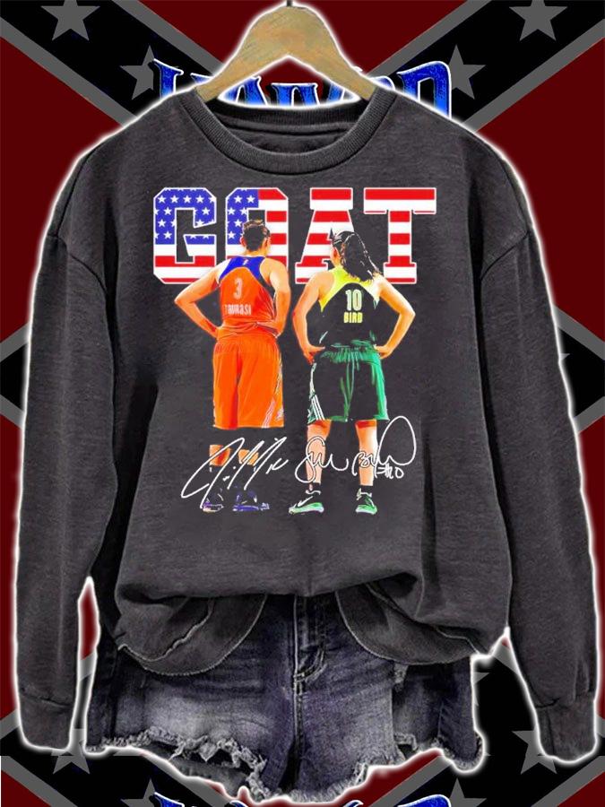 Sue Bird Diana Taurasi Goat Usa Legend Basketball 3000 Assists Signature Shirt t-shirt sweatshirt