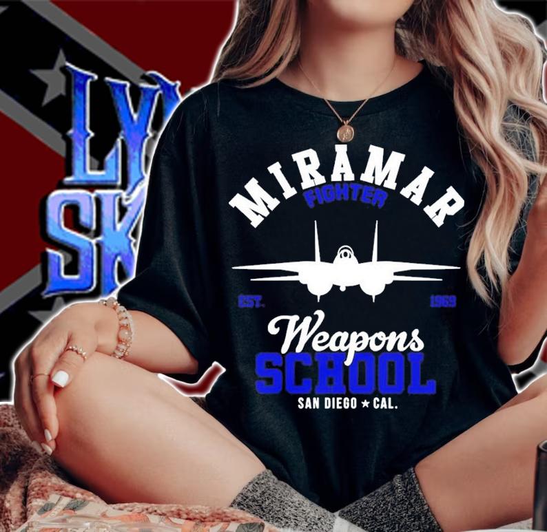 Top Gun Miramar Fighter Weapons School EST 1969 Shirt t-shirt