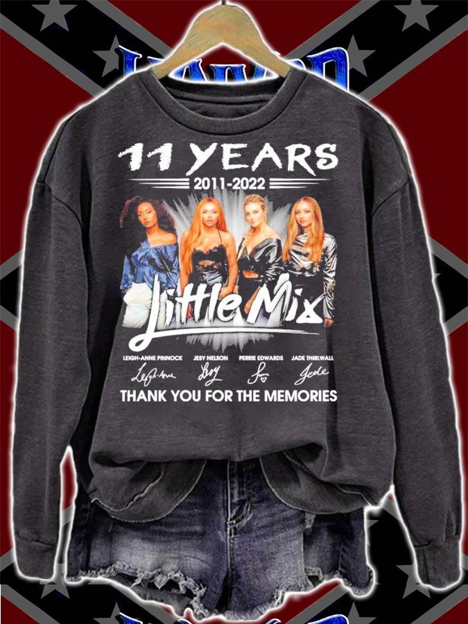 11 Years 2011-2022 Little Mix Signatures Thank You For The Memories Shirt t-shirt sweatshirt