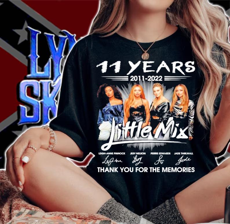 11 Years 2011-2022 Little Mix Signatures Thank You For The Memories Shirt t-shirt woman shirt