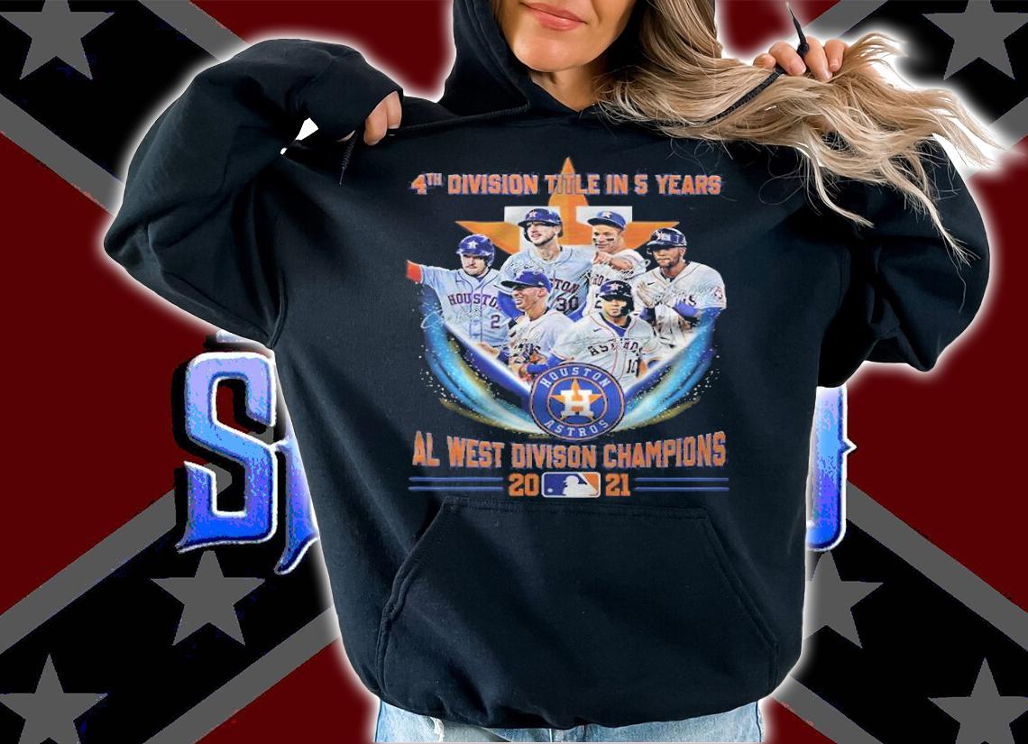 4th division title in 5 years AL West Division Champions Houston Astros 2021 signatures shirt t-shirt hoodie