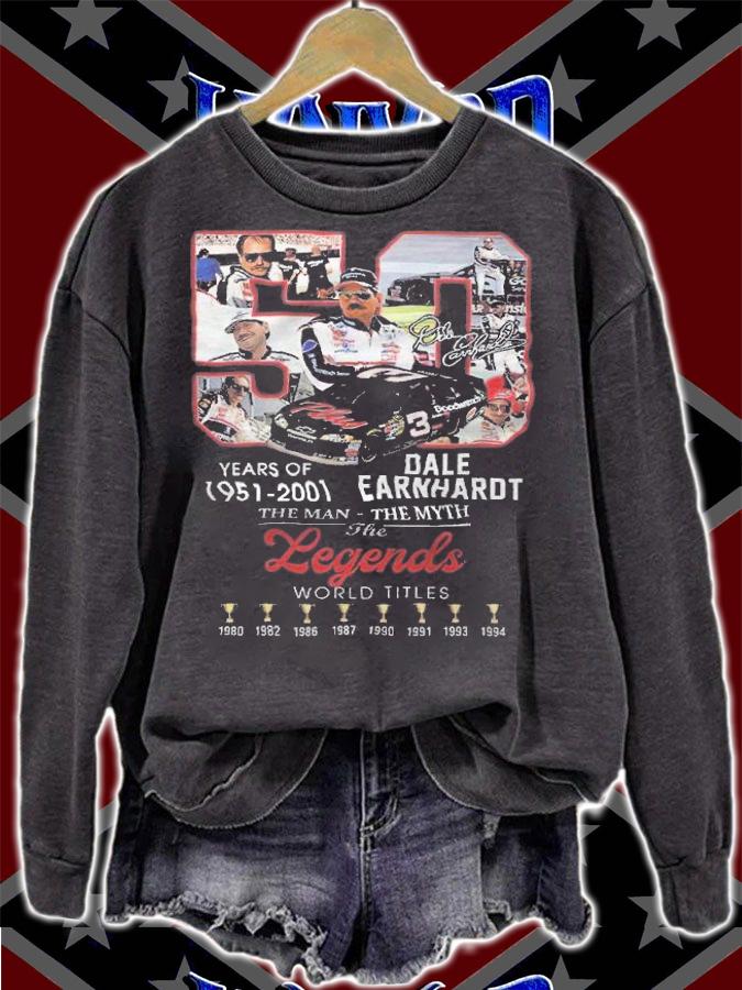 50 Years Of 1951-2001 Dale Earnhardt The Man The Myth The Legends World Titles Shirt t-shirt