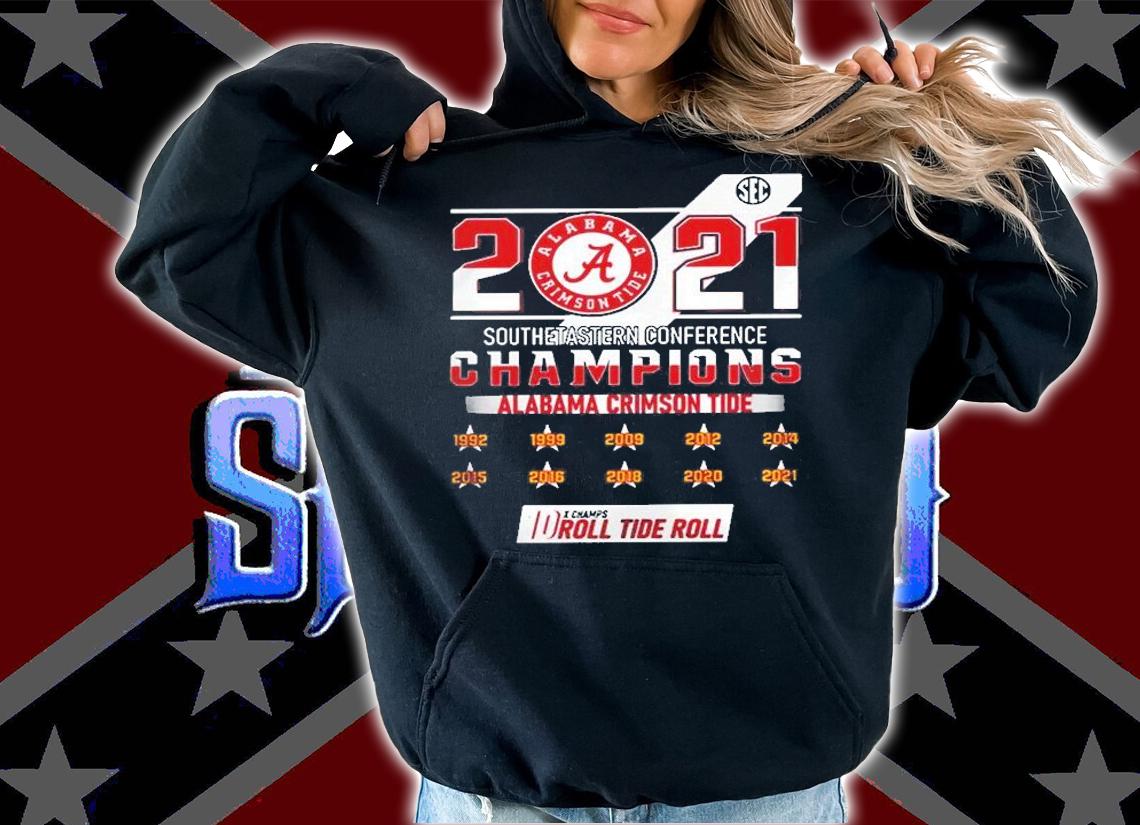 2021 Southeastern Conference Champions Alabama Crimson Tide Shirt t-shirt