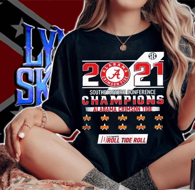 2021 Southeastern Conference Champions Alabama Crimson Tide Shirt t-shirt