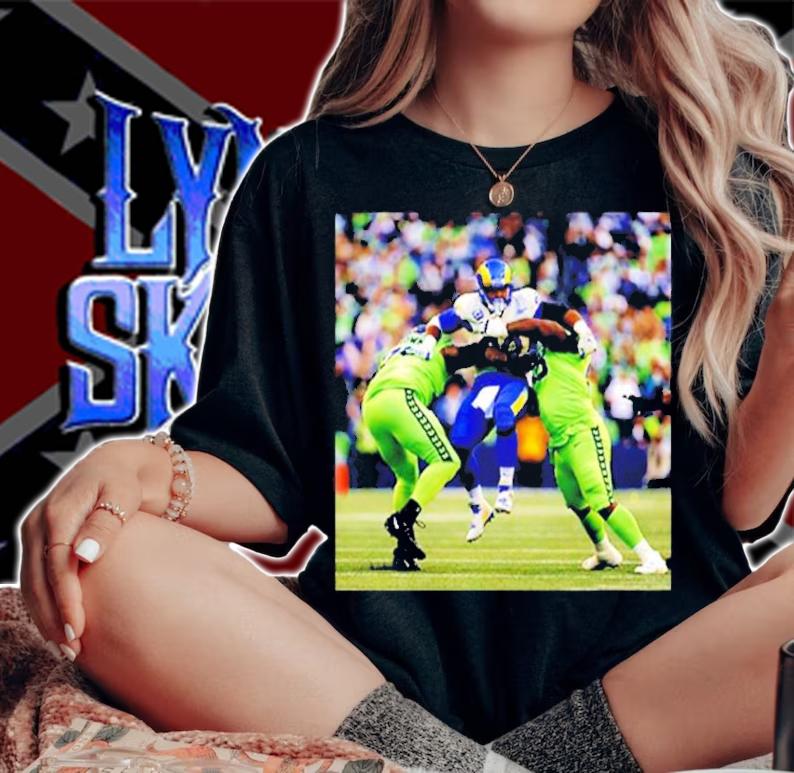 Aaron Donald Los Angeles Rams Vs Seattle Seahawks T-shirt t-shirt