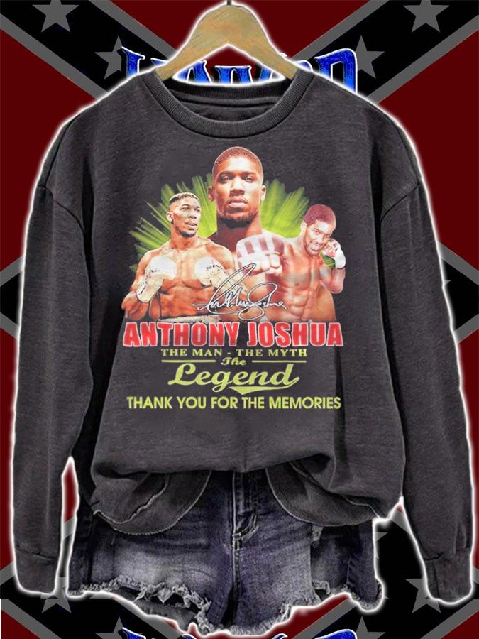 Anthony Joshua The Man The Myth The Legend Thank You For The Memories Shirt t-shirt sweatshirt