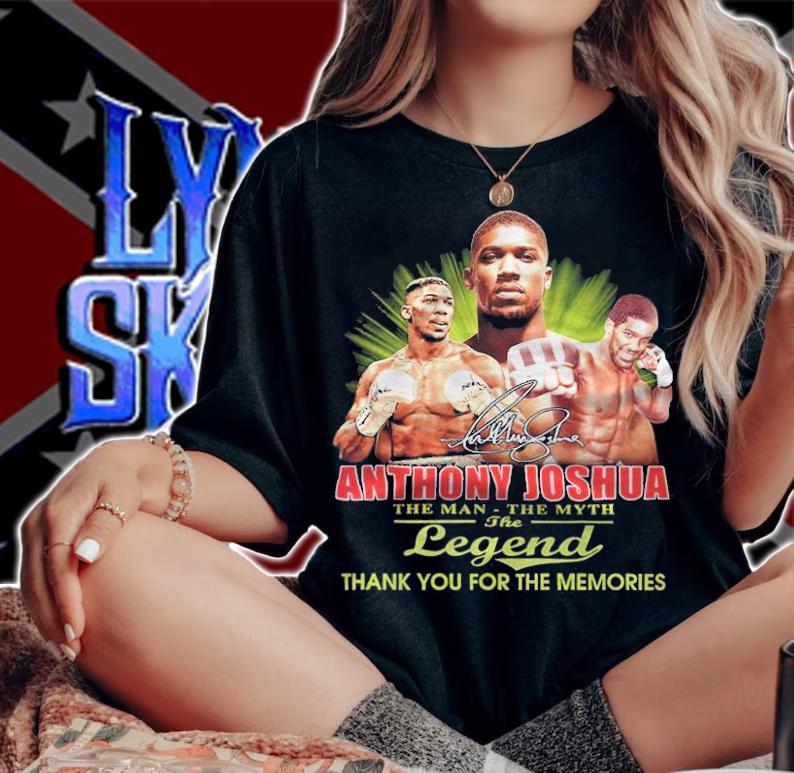Anthony Joshua The Man The Myth The Legend Thank You For The Memories Shirt t-shirt woman shirt