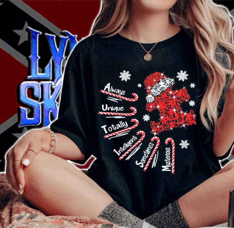 Autism Santa Christmas Always Unique Totally Interesting Sometimes Mysterious Shirt t-shirt woman shirt