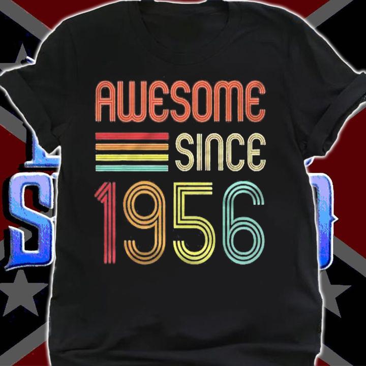Awesome Since 1956 65Th Birthday Retro Shirt t-shirt