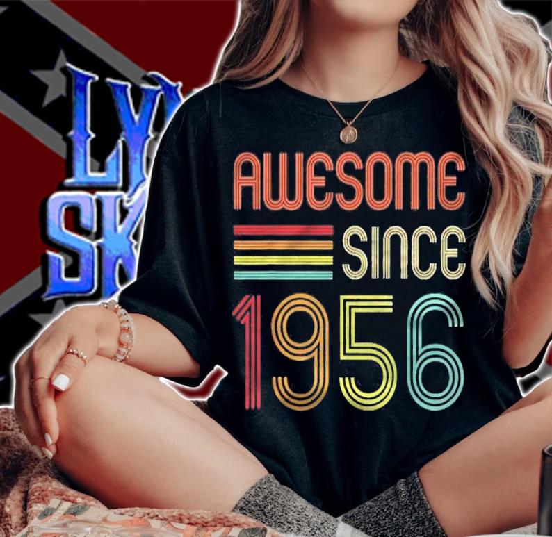 Awesome Since 1956 65Th Birthday Retro Shirt t-shirt