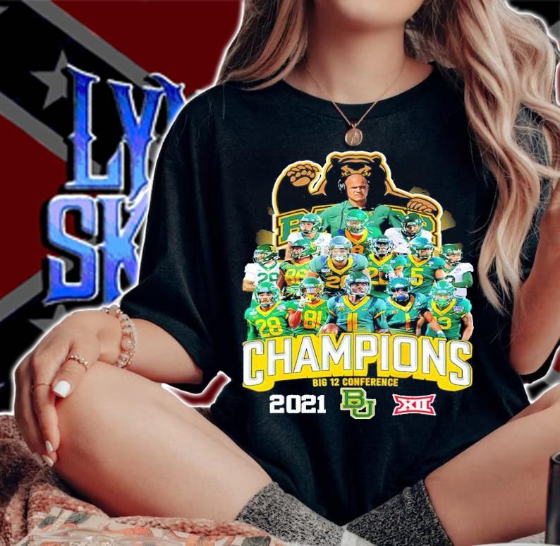 Baylor Bear Champions Big 12 Conference 2021 shirt t-shirt