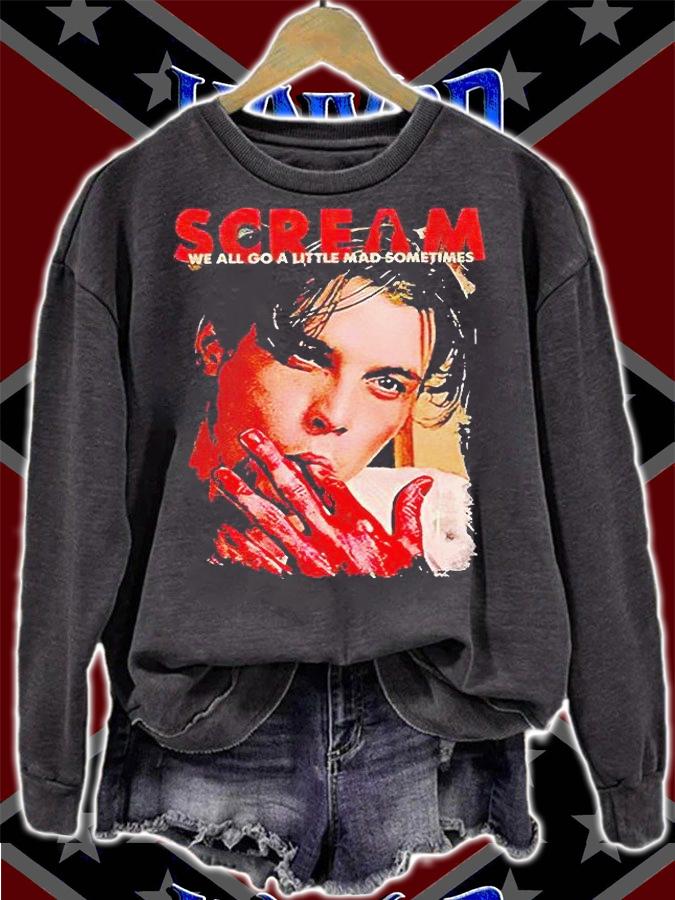 Billy Loomis Scream we all go a little mad sometimes T-shirt t-shirt
