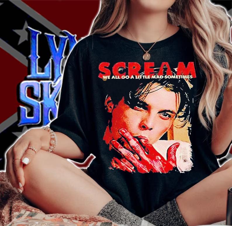 Billy Loomis Scream we all go a little mad sometimes T-shirt t-shirt