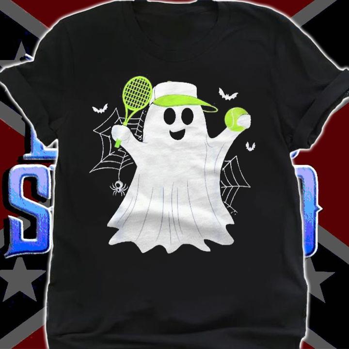 Boo Ghost Playing Tennis Funny Halloween Tennis Costume Shirt t-shirt shirt