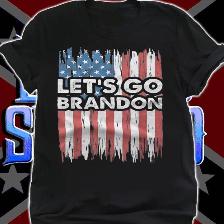 Brandon Tee Let's Go Brandon Funny USA Flag T-Shirt t-shirt shirt