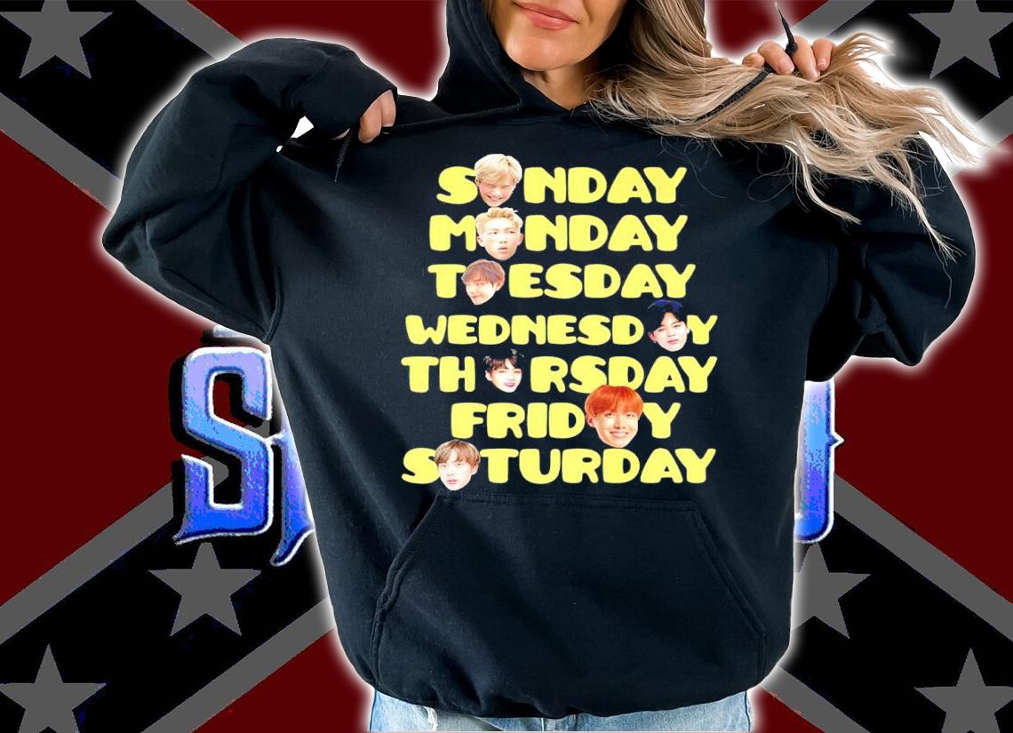 BTS Sunday Monday Tuesday Wednesday Thursday Friday Saturday Shirt t-shirt